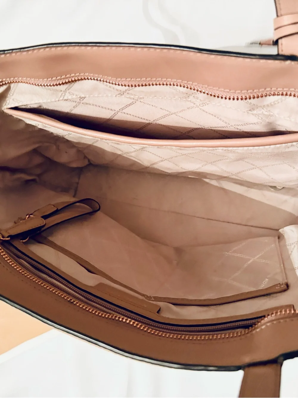 Michael Kors Pebbled Leather Tote in Blush